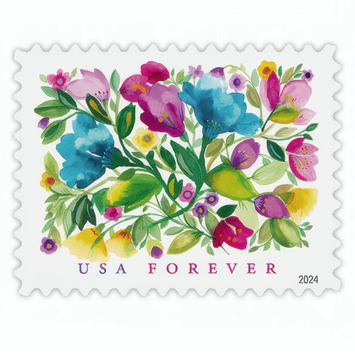 Celebration Blooms 2024 1 - USPS Forever Stamps Celebration Blooms 2024