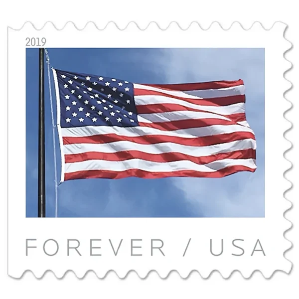 USPS Stamps 27 - USPS Forever Stamps Flag2019Booklet 1 - USPS Forever Stamps