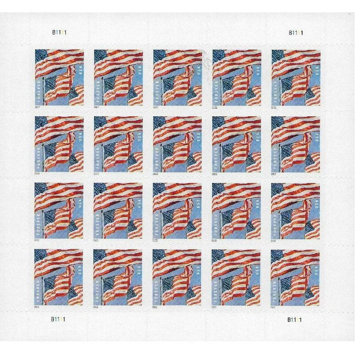 Flag2022Sheet 2 2 - USPS Forever Stamps