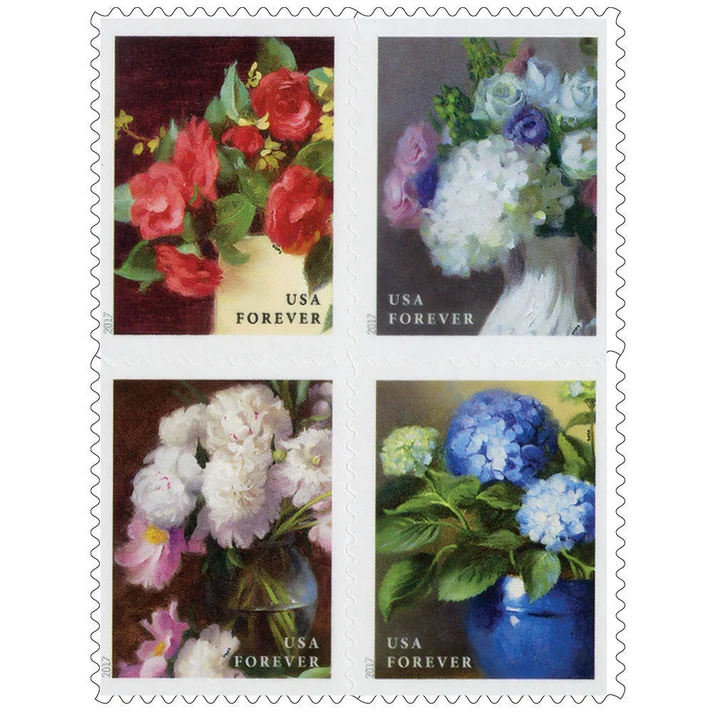 Flowers From The Garden 2017 1 - USPS Forever Stamps Flowers From The Garden 2017
