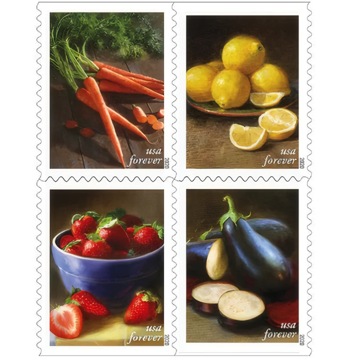 Fruits and Vegetables 2020 1 - USPS Forever Stamps Fruits and Vegetables 2020