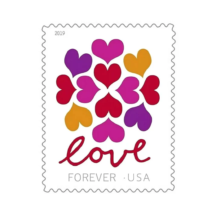 Hearts Blossom 2019 1 - USPS Forever Stamps Hearts Blossom 2019