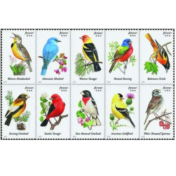 All USPS Stamps 29 - USPS Forever Stamps Songbird2014 - USPS Forever Stamps