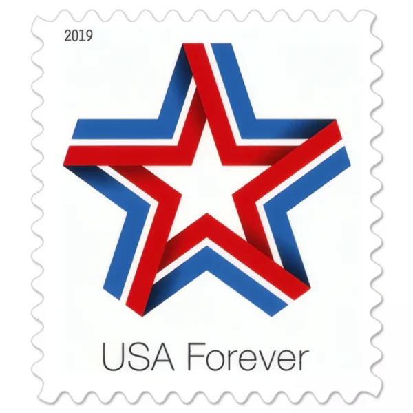 USPS Stamps 31 - USPS Forever Stamps StarRibbon2019 - USPS Forever Stamps