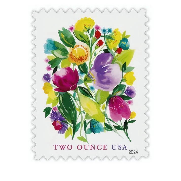 Wedding Blooms 2024 1 - USPS Forever Stamps Wedding Blooms 2024