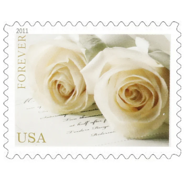 Wedding Roses 2011 1 - USPS Forever Stamps Wedding Roses 2011