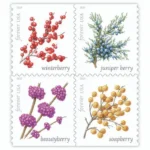 Winter Berries 2019 2 - USPS Forever Stamps WinterBerries2019 - USPS Forever Stamps
