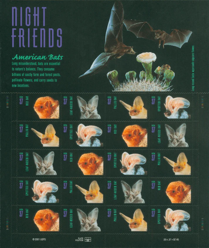 American Bats 2002 1 - USPS Forever Stamps American Bats 2002
