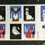Winter Woodland Animals 2023 8 - USPS Forever Stamps wwa - USPS Forever Stamps