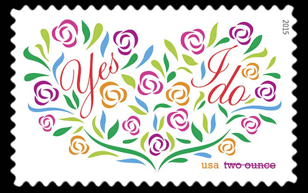 Yes I Do 2015 1 - USPS Forever Stamps Yes I Do 2015