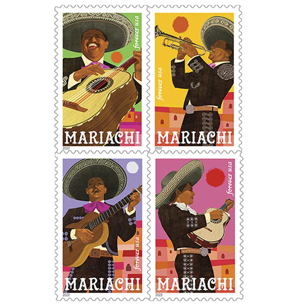 Mariachi 2022 1 - USPS Forever Stamps Mariachi 2022