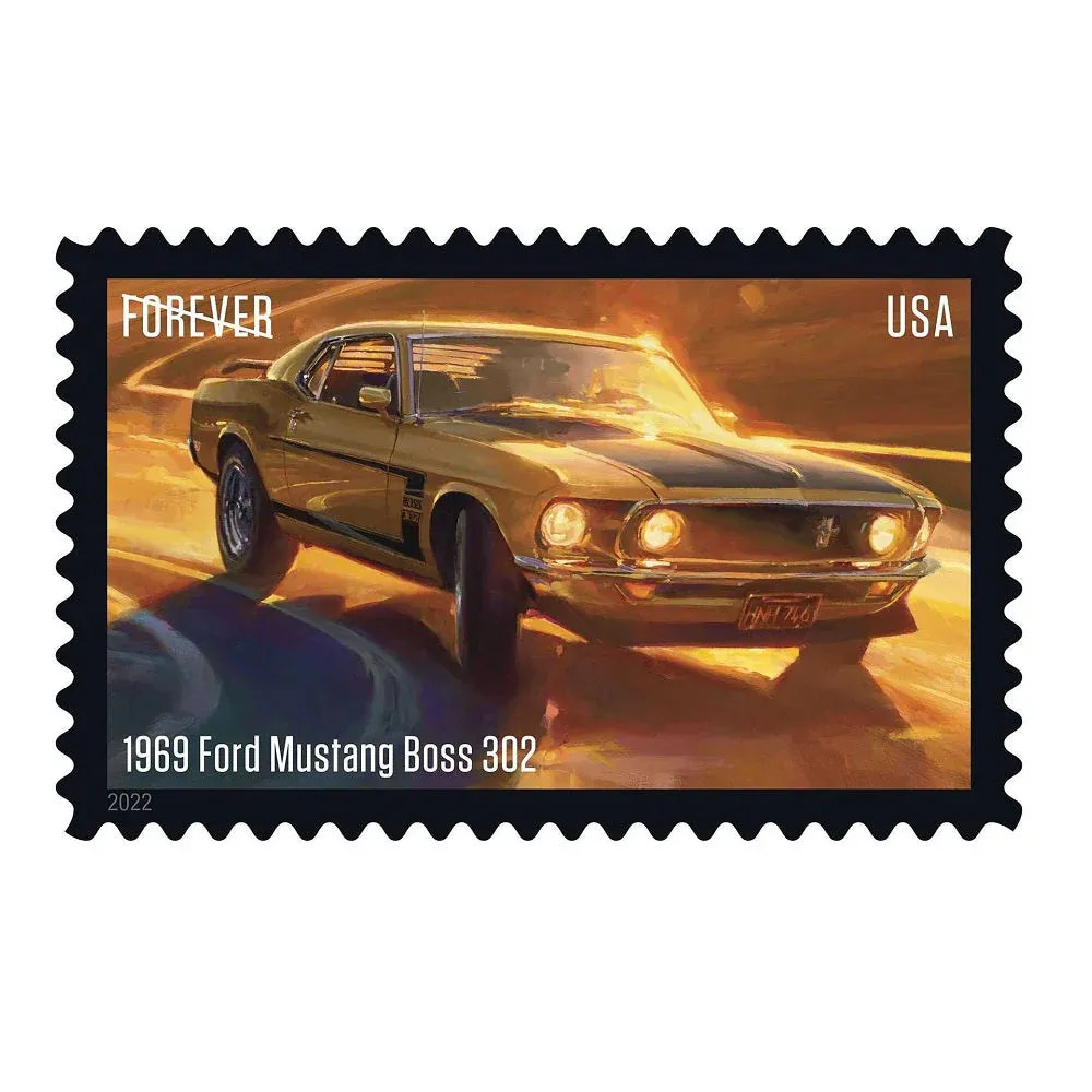 Pony Cars 2022 1 - USPS Forever Stamps Pony Cars 2022