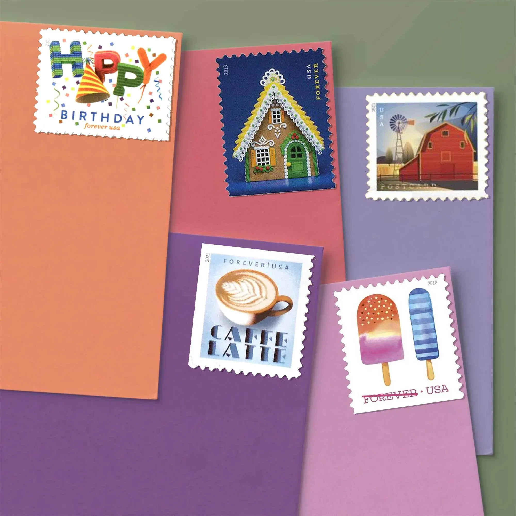 Art Bundle 1 - USPS Forever Stamps Art Bundle