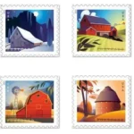 Barn Postcard 2021 2 - USPS Forever Stamps Art 15 9 - USPS Forever Stamps