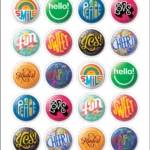 Pinback Buttons 2024 2 - USPS Forever Stamps Art 75 3 - USPS Forever Stamps