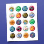 Pinback Buttons 2024 3 - USPS Forever Stamps Art 75 5 - USPS Forever Stamps