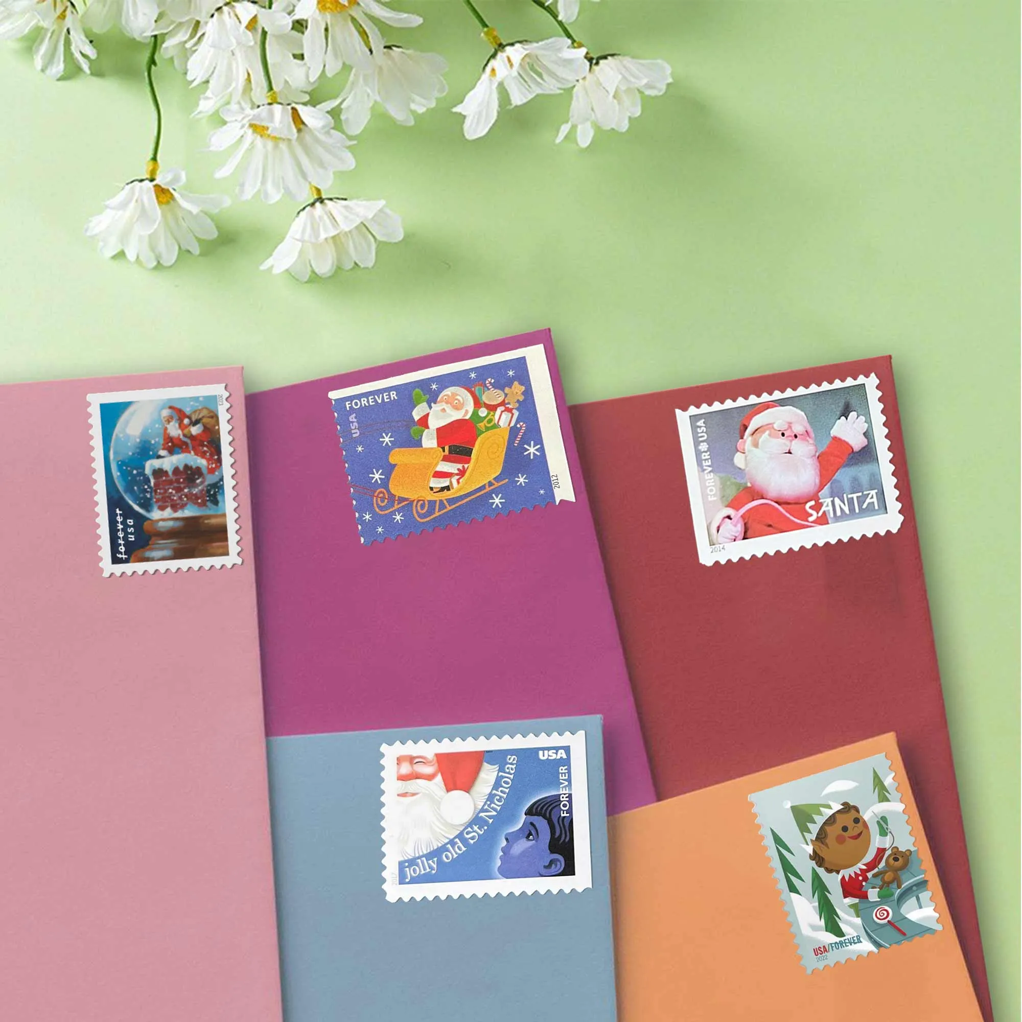 Christmas Bundle 2012-2023 1 - USPS Forever Stamps Christmas Bundle 2012-2023