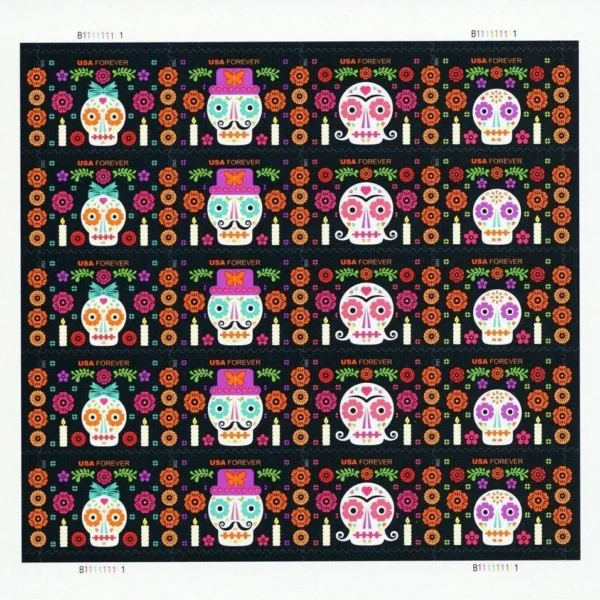 USPS Stamps 2 - USPS Forever Stamps DayoftheDead2021 2 2 - USPS Forever Stamps