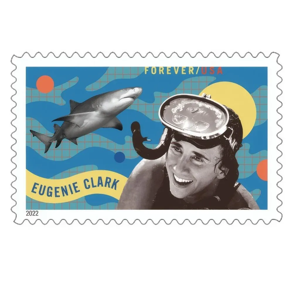 Eugenie Clark 2022 1 - USPS Forever Stamps Eugenie Clark 2022
