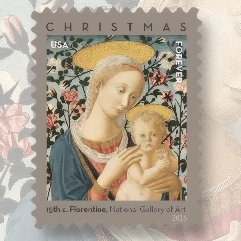 Florentine Madonna and Child 2016 1 - USPS Forever Stamps Florentine Madonna and Child 2016