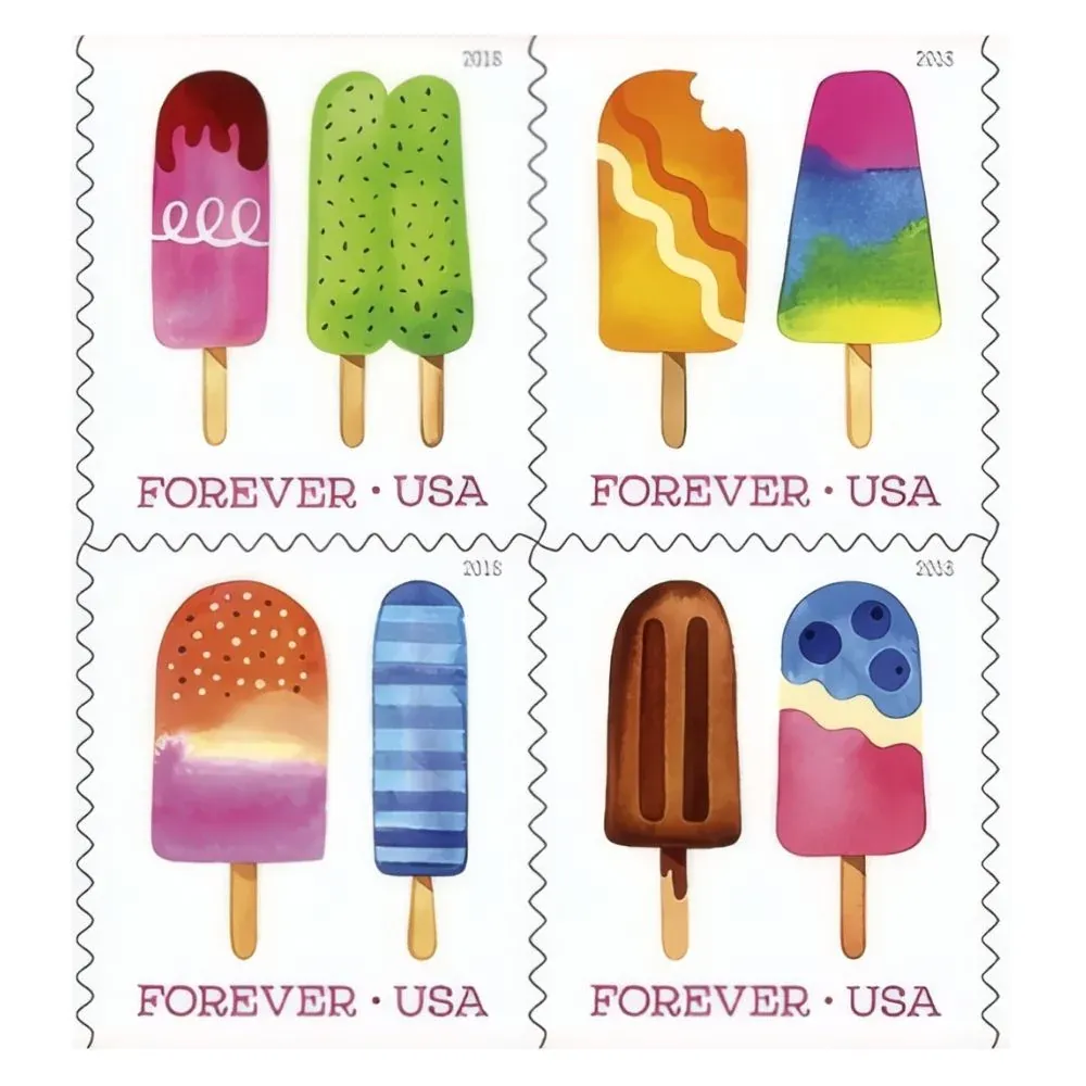 Frozen Treats 2018 1 - USPS Forever Stamps Frozen Treats 2018