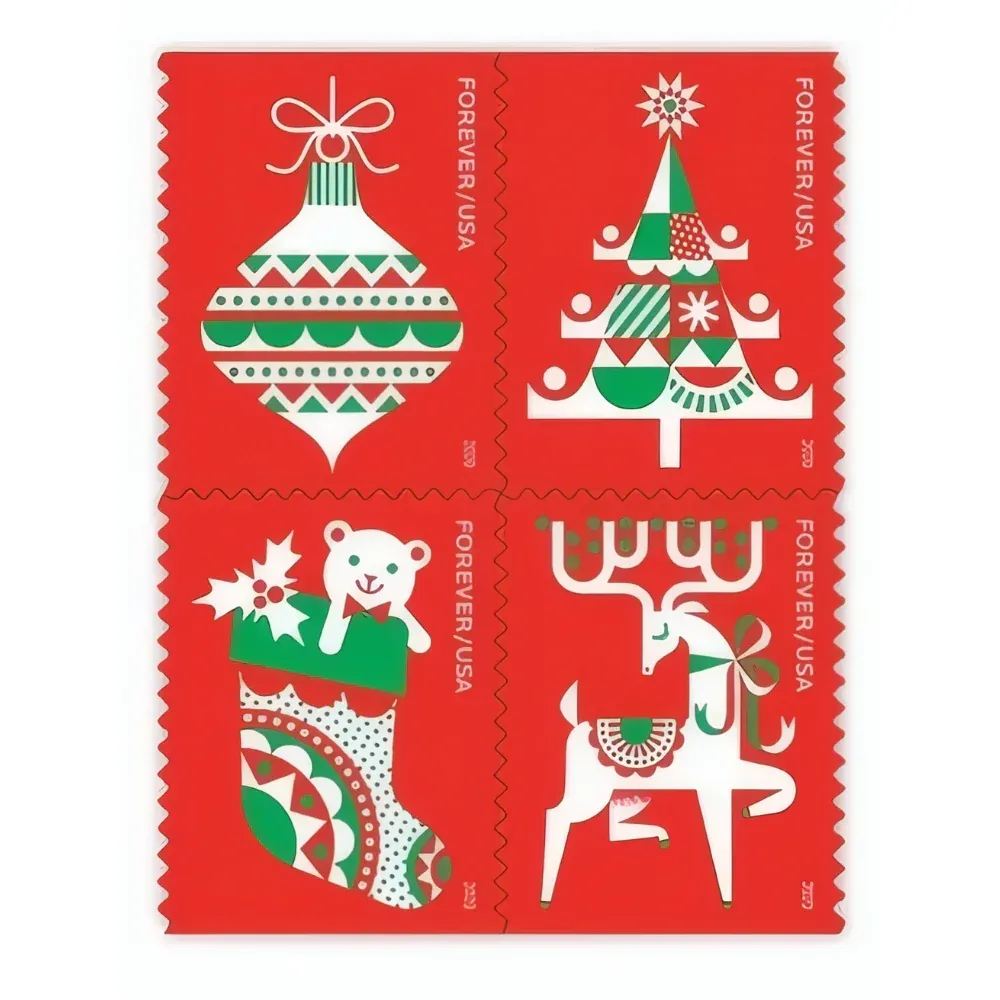 Holiday Delights 2020 1 - USPS Forever Stamps Holiday Delights 2020