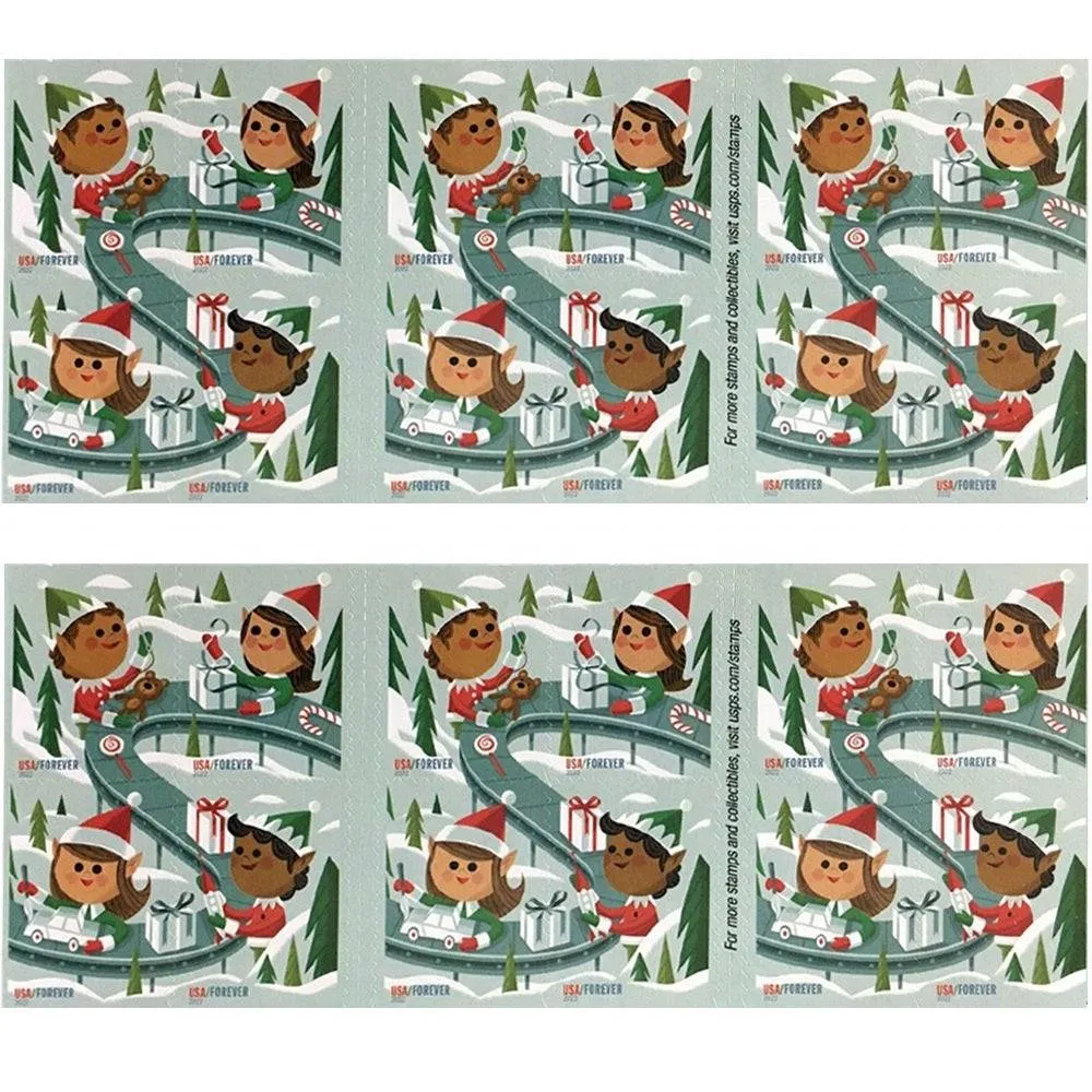 HolidayElves2022-2-_2 HolidayElves2022 2 2 - USPS Forever Stamps