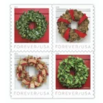 Holiday Wreaths 2019 2 - USPS Forever Stamps HolidayWreaths2019 - USPS Forever Stamps
