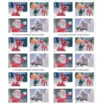 Santa Claus Bundle Stamps 4 - USPS Forever Stamps Holiday 10 33 - USPS Forever Stamps