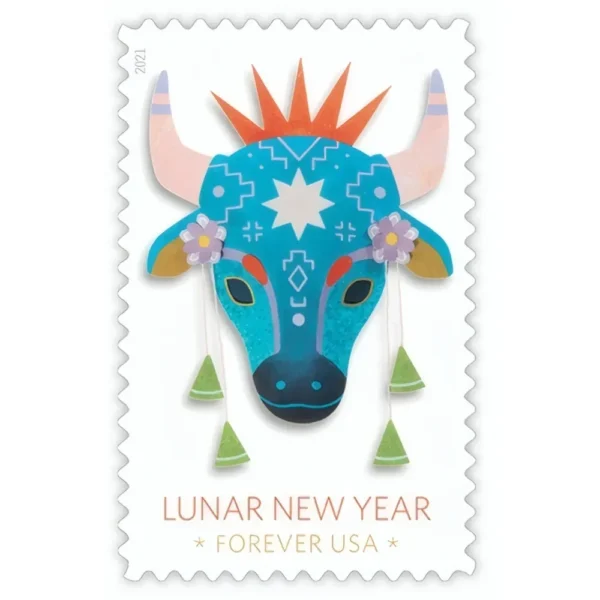 All USPS Stamps 116 - USPS Forever Stamps LunarNewYearOfTheOx2021 - USPS Forever Stamps