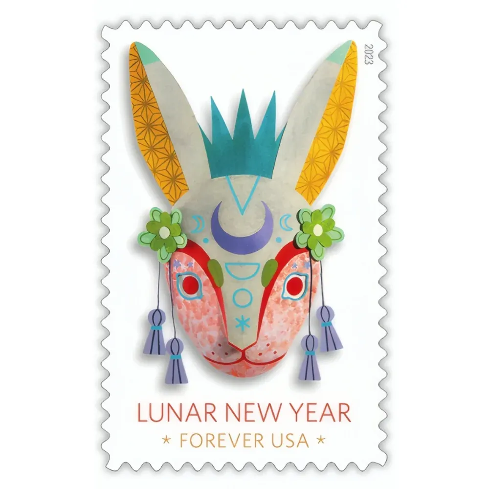 Lunar New Year Of The Rabbit 2023 1 - USPS Forever Stamps Lunar New Year Of The Rabbit 2023
