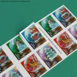 Snow Globes 2023 4 - USPS Forever Stamps SnowGlobes2023 Booklet Dynamic - USPS Forever Stamps