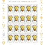 Lunar New Year Of The Dragon 2024 6 - USPS Forever Stamps USPS YearoftheDragon 2024 Stamp Sheet - USPS Forever Stamps