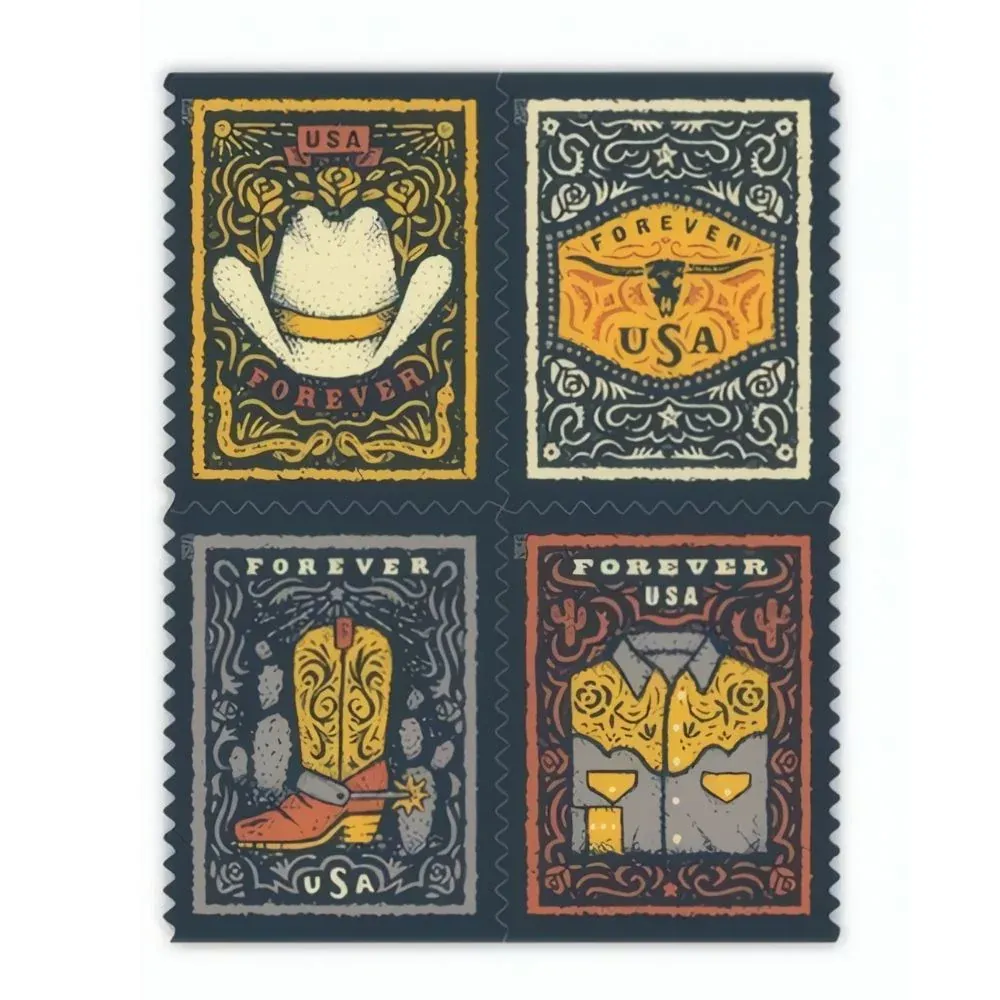 Western Wear 2021 1 - USPS Forever Stamps Western Wear 2021