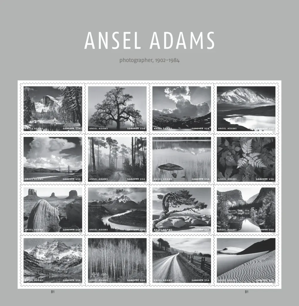 Ansel Adams 2024 1 - USPS Forever Stamps Ansel Adams 2024