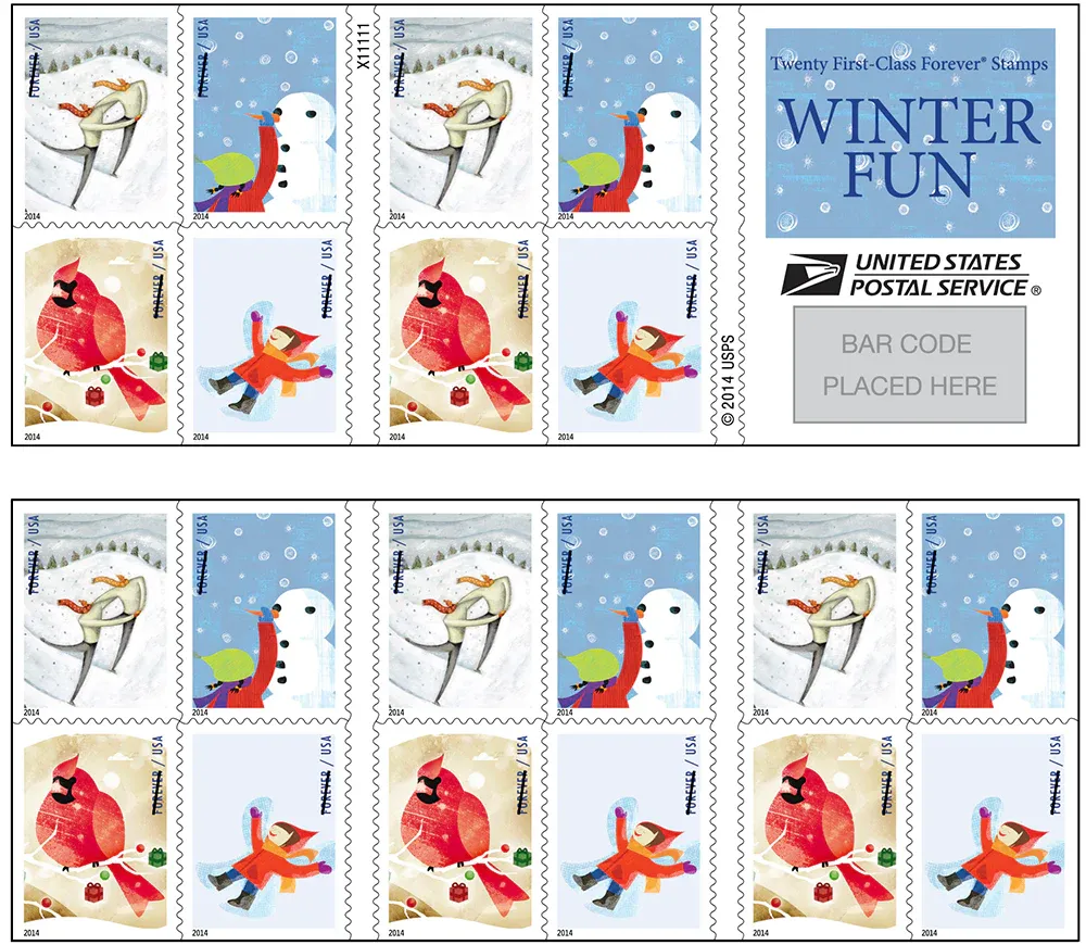 winterfun1000 winterfun1000 - USPS Forever Stamps